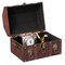 Handmade Pirate Treasure Chest with Latch - Vintage Wooden Storage Trunk and Treasure Box with Hinged Lid - Antique Decorative Storage Box for Pirate-Themed Birthday Party and Keepsakes